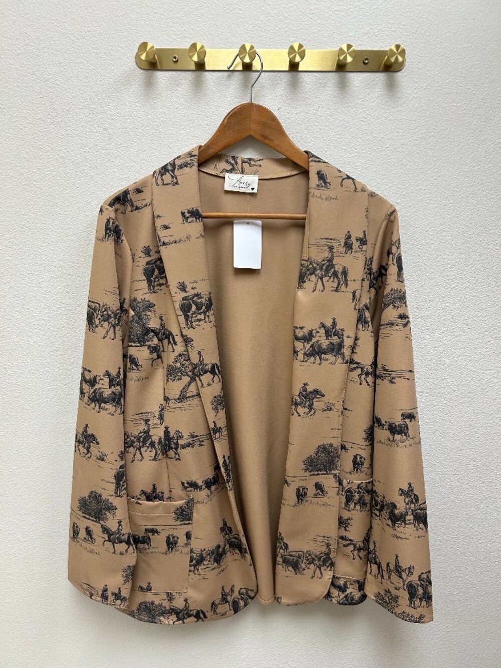 Black Brown Tool Blazer